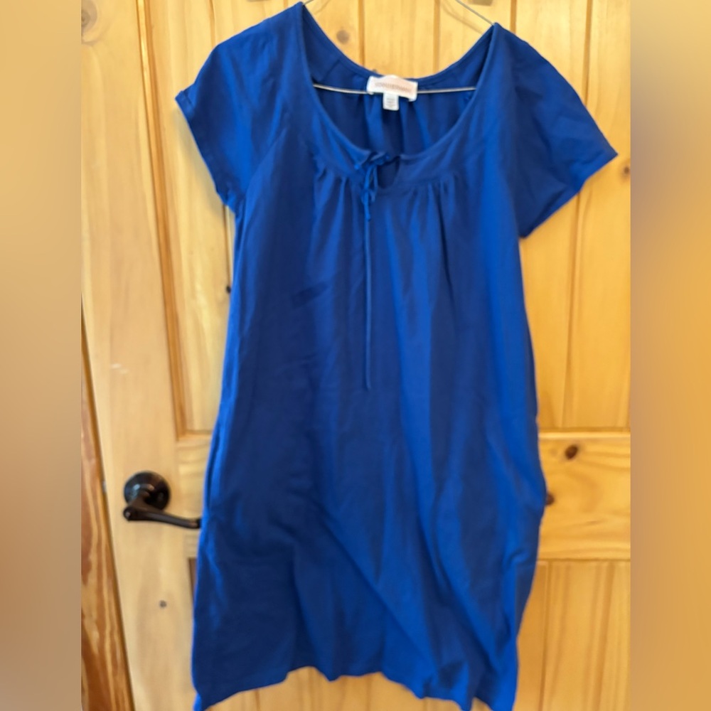 Stan Herman blue cover up/gown size XS